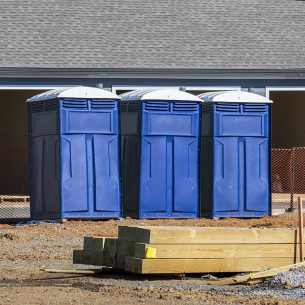 how can i report damages or issues with the porta potties during my rental period in Avon